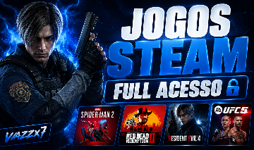 JOGOS PARA PC - CONTA STEAM FULL ACESSO | ESCOLHA O SEU JOGO
