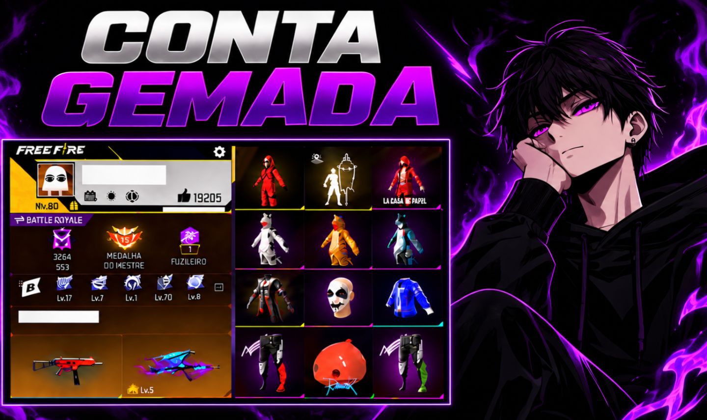 CONTA DE FREE FIRE OPORTUNIDADE