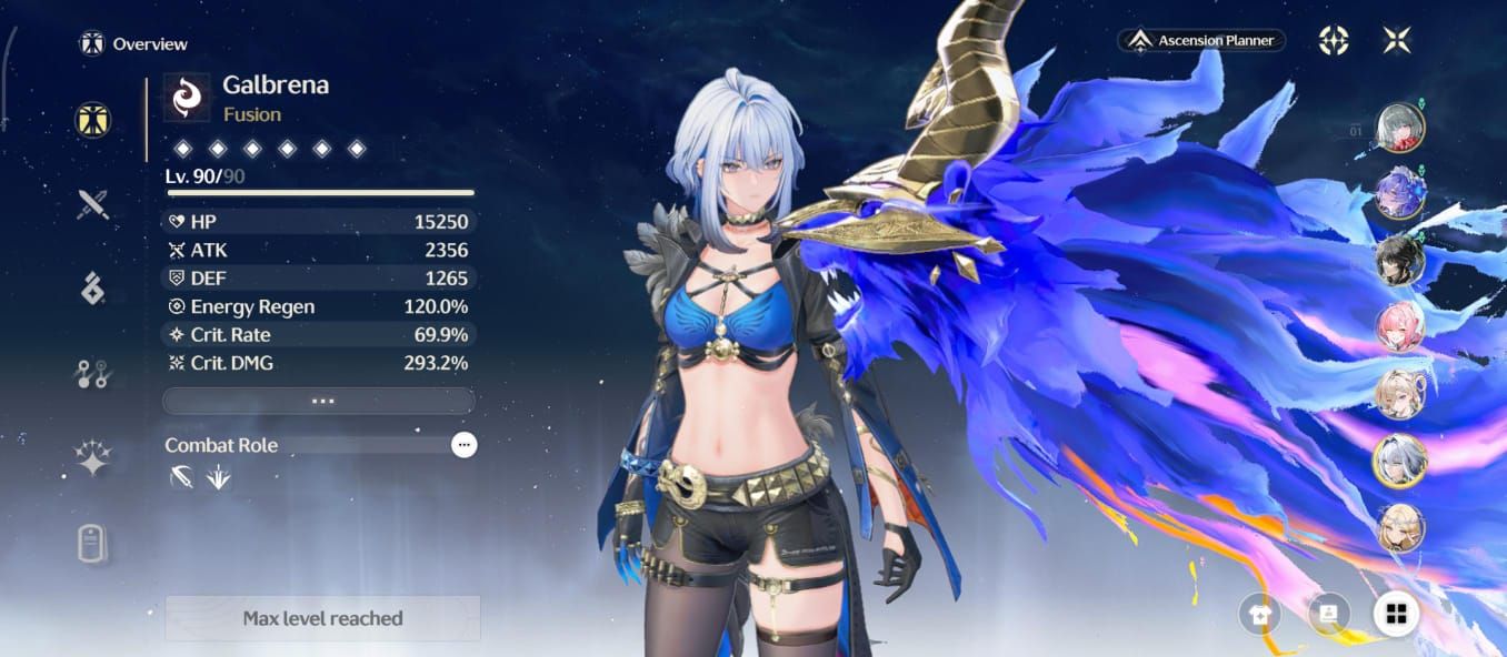 Conta WuWa Endgame, lvl 80, Phrolova s1 time premium, 17 personagens t5