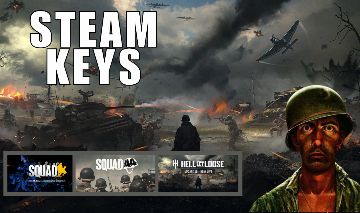 Keys Steam | Squad, Hell Let Loose, Hell Is Us e mais | Chave Ativação Steam