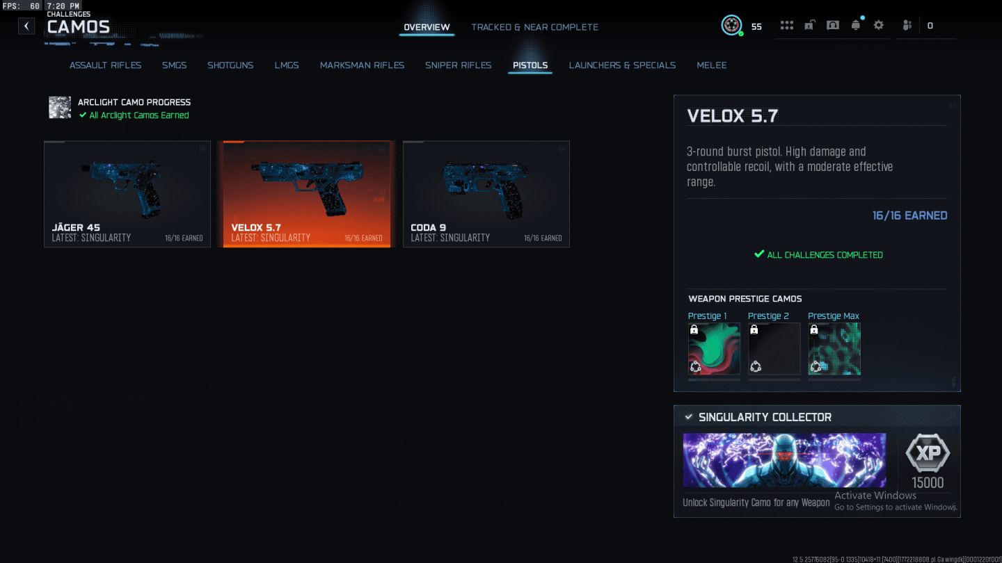 CONTA BLACK OPS NIVEL 55 + 30 CLAMUFAGEM SINGULARITY MELHOR PREÇO DE MERCADO