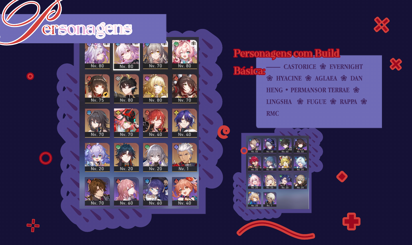 PREÇO NEGOCIÁVEL CONTA HONKAI STAR RAIL, FUGUE C1R1 + 15 PERSONAGENS 5