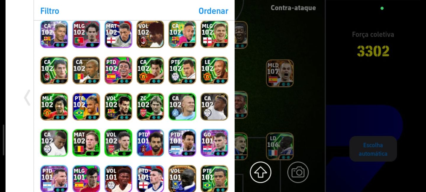 [PROMOÇÃO] CONTA DE EFOOTBALL COM 3302 DE FORÇA COLETIVA ( LEIA A DESCRIÇÃO )