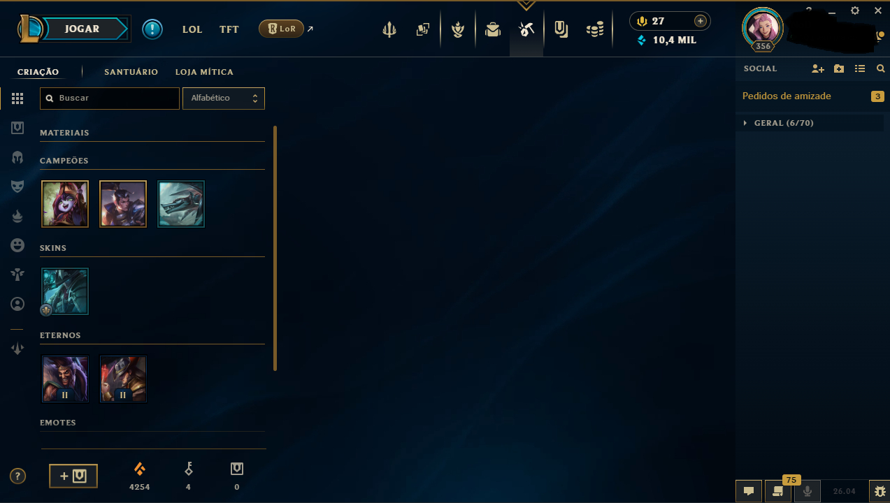 Conta League of legends, lol, mais de 10 anos, dono original