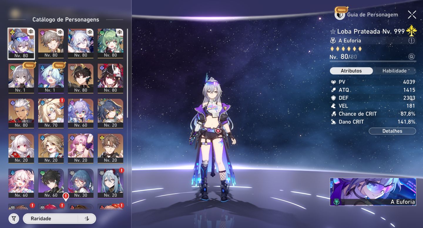 Hsr | Silver Wolf Lv.999 e6 + Bis, Yao Guang, pearl no garantido! | na