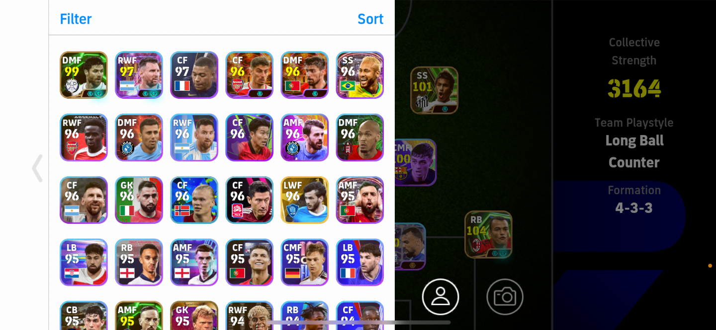 CONTA EFOOTBALL MOBILE BRABA, COM CAFU, VIEIRA 106 E OUTROS TOPS ANTIGOS!
