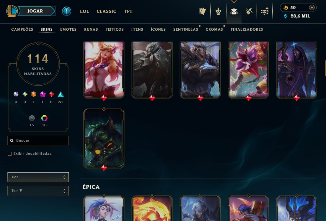 CONTA UNRANKED - 114 SKIN - FULL CHAMP + PREÇO BAIXISSIMO! - 100% SEGURA!