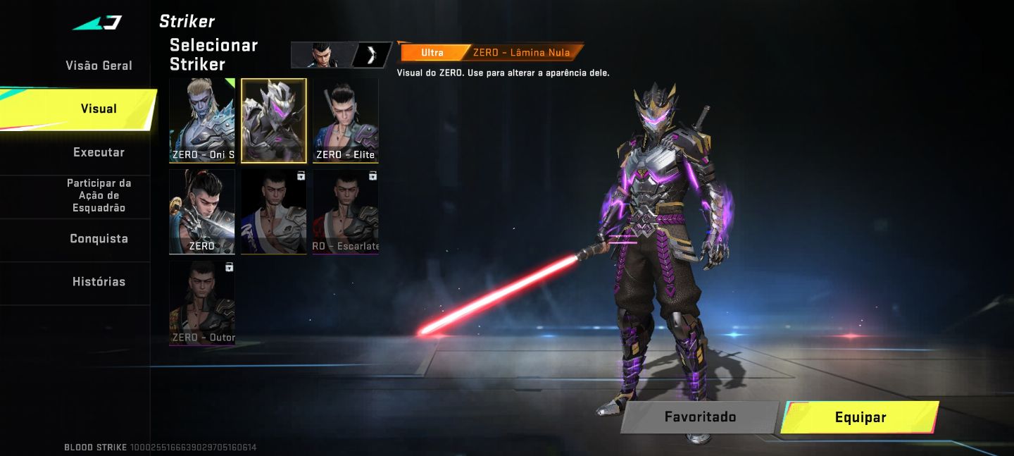 Conta de blood Strike antiga e gemada