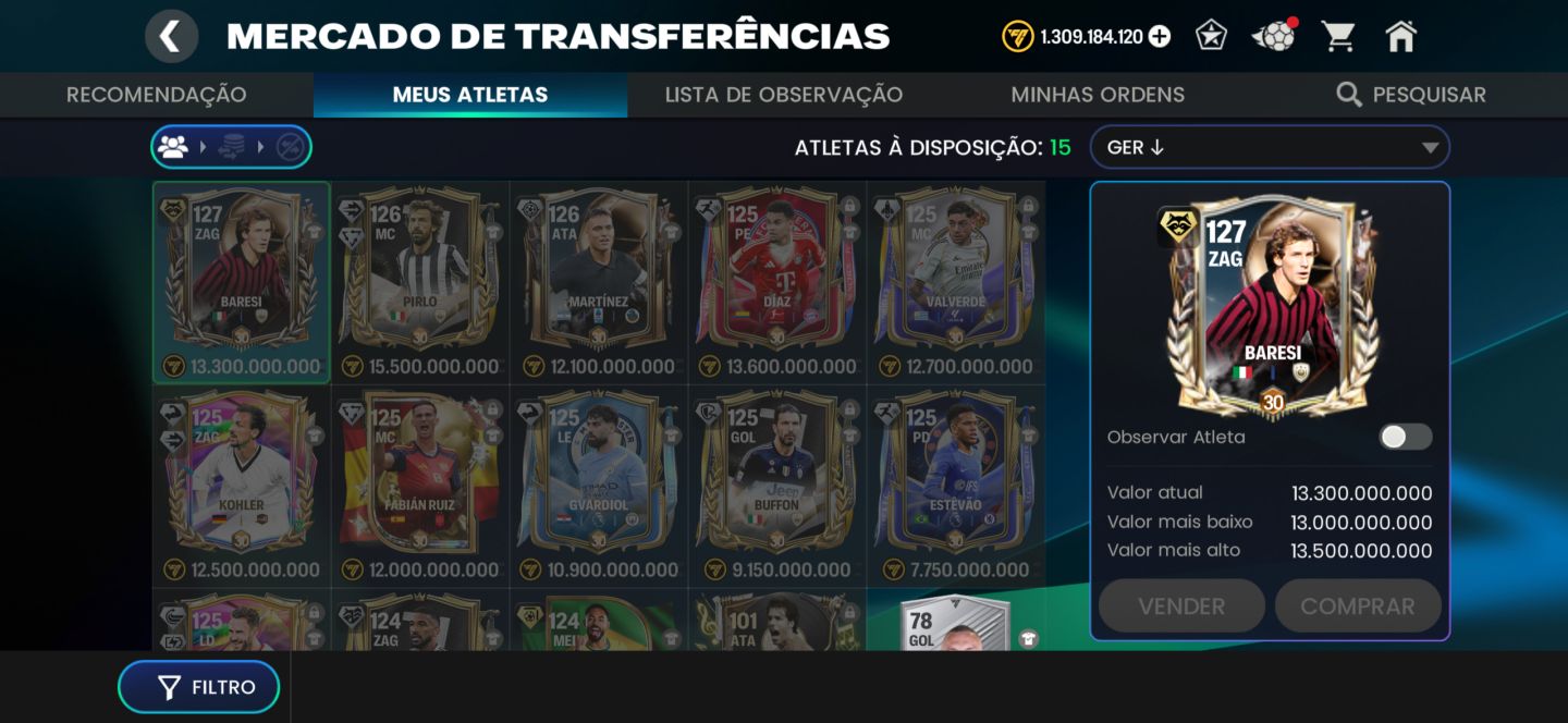 CONTA FC MOBILE GER 126 | CAMPEÃO NO DUELO DE ATAQUES