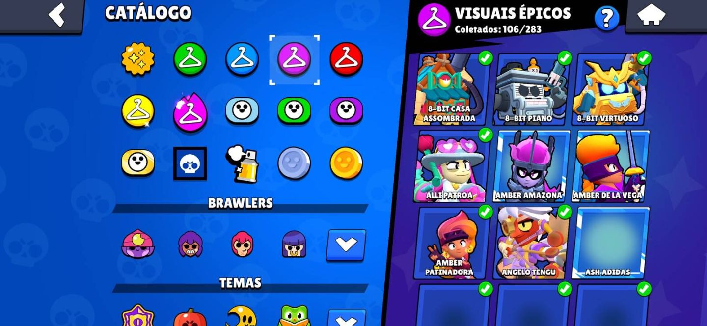 CONTAS JOGOS SUPERCELL UPADAS COM MUITOS ITENS. (CONTA ANTIGA DE BRAW)