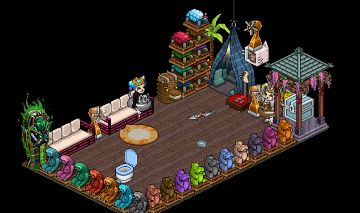 Conta habbo com 50k em visuais raros e +1k em raros no quarto