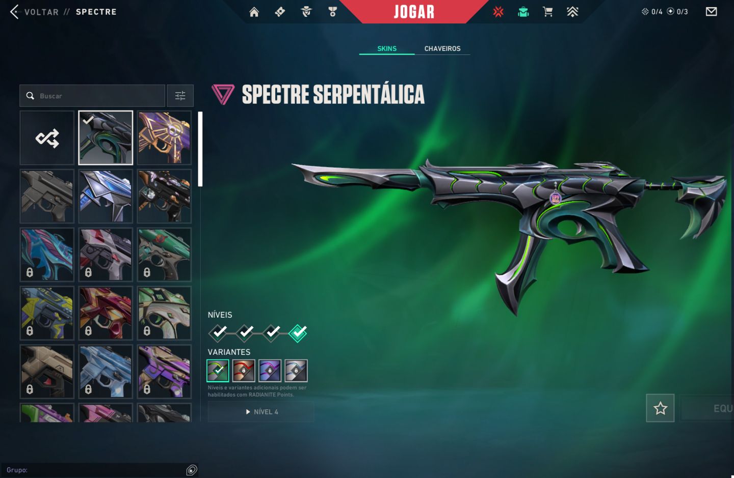Conta valorant pacote serpentalica, carambit babaninha e diversas skin