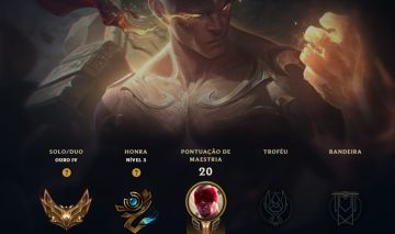 Conta Ouro IV MMR bom +30pdl em vitória -10pdl em derrota lee sin punhos divinos