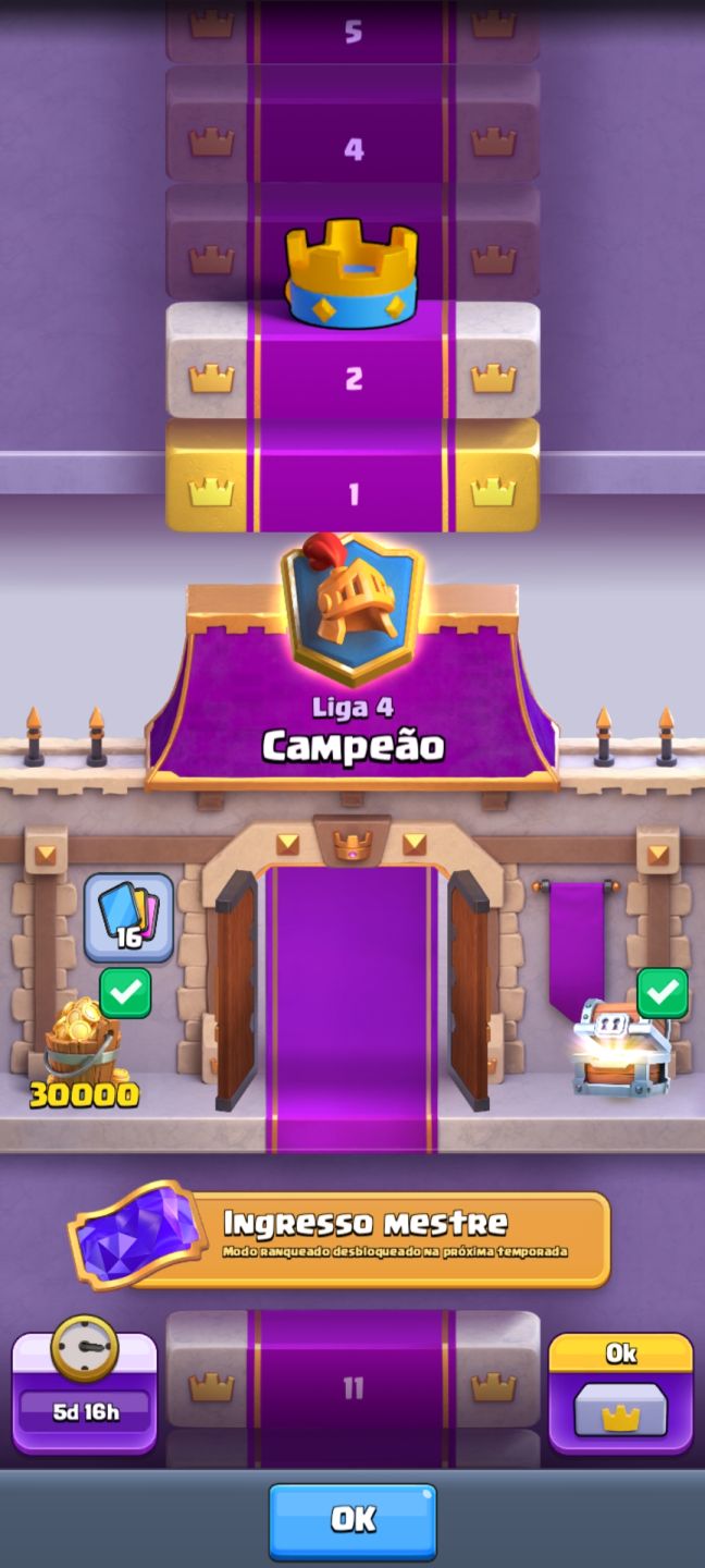 Conta clash royale 10 anos