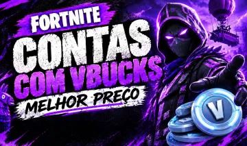 Contas Fortnite com V-Bucks em promoção e barato.