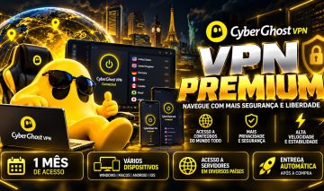 VPN CYBERGHOST PREMIUM | ACESSO MENSAL | ENTREGA RÁPIDA | MENOR PREÇO