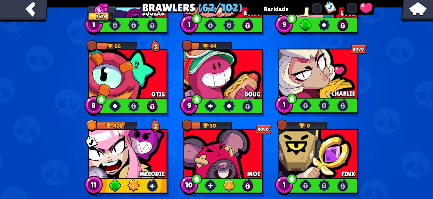 CONTA BRAWL STARS, SKINS LEGENDARIOD E ETC