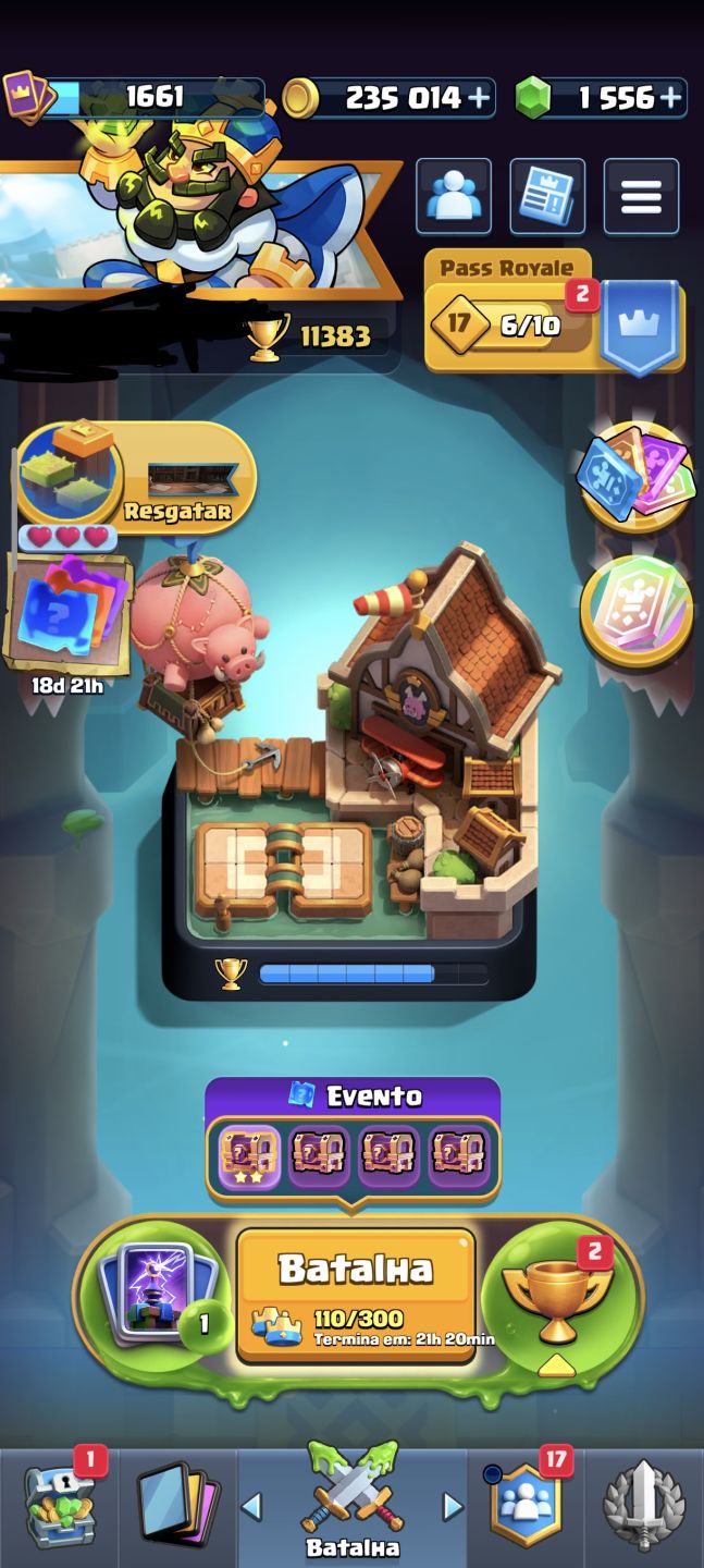 Conta Clash Royale 11000 Troféus.