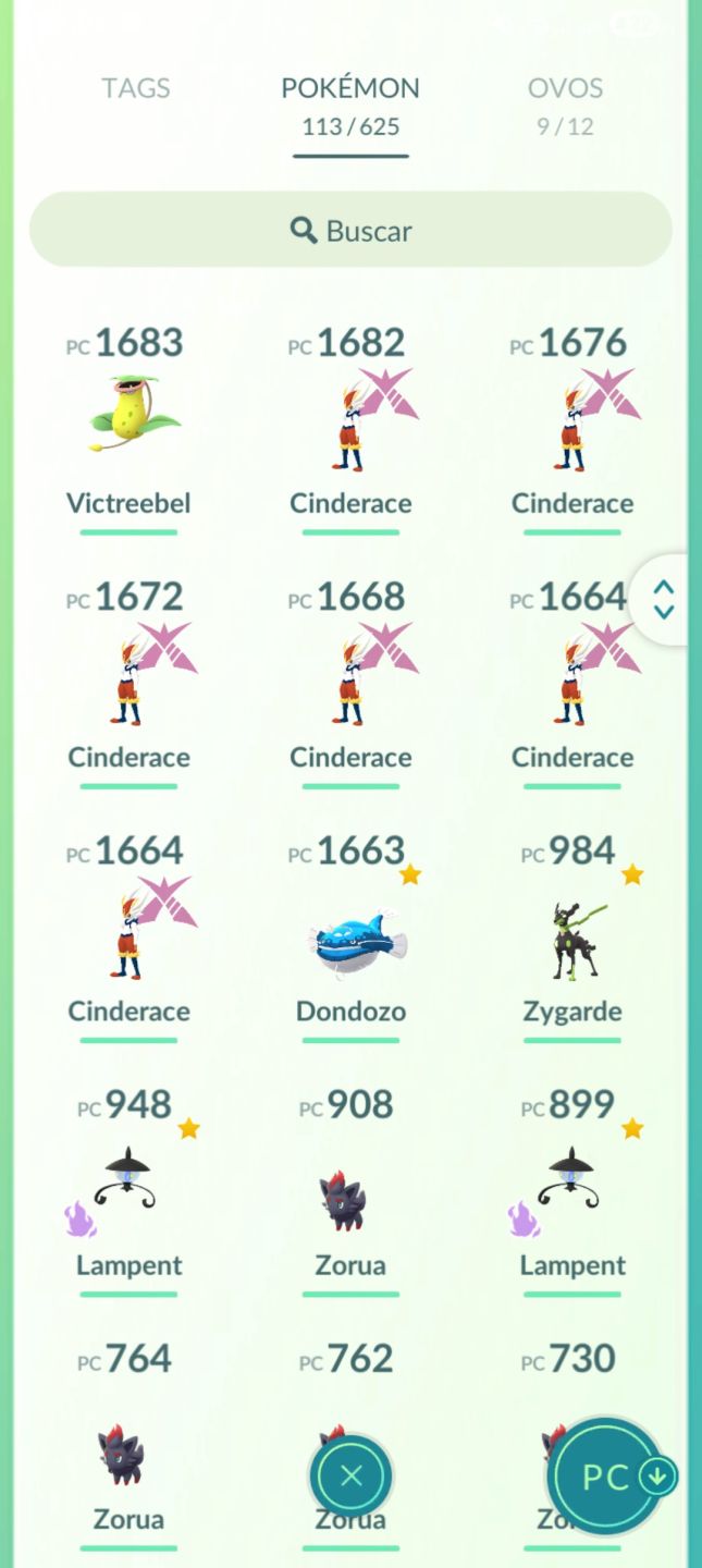 Conta NV 38 Ano 2018 8350 pokecoins + Passe Area Selvagem