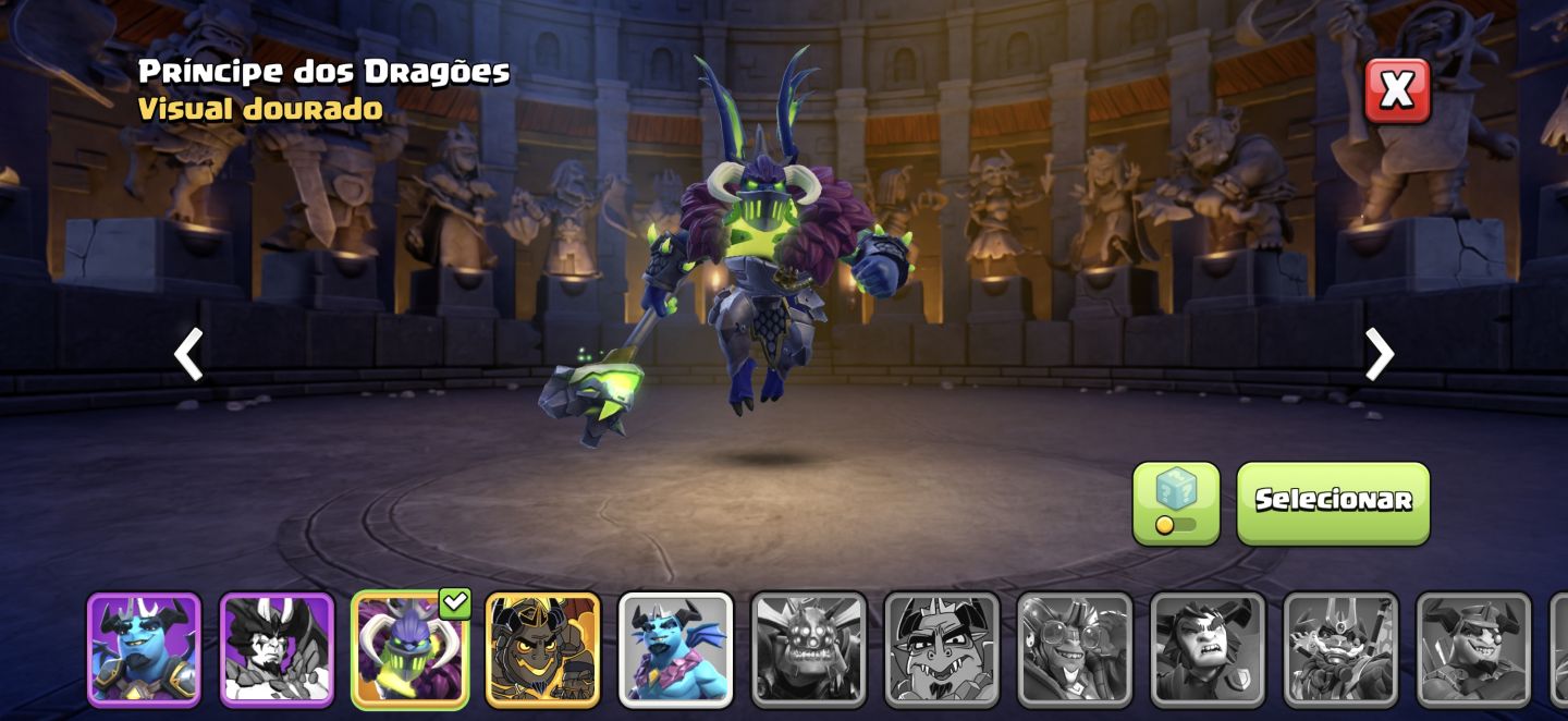 Conta de clash of clã semi-full 90%