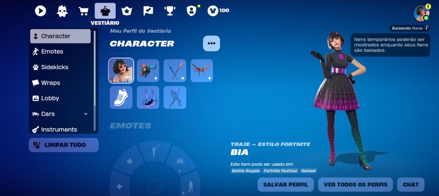 Fortinite Conta com skins raras