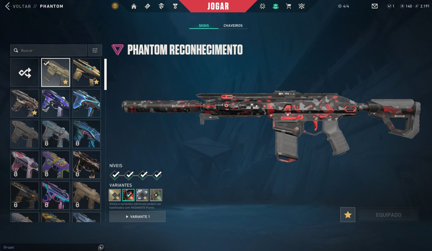 Conta valorant +42 skins (valor negociável)