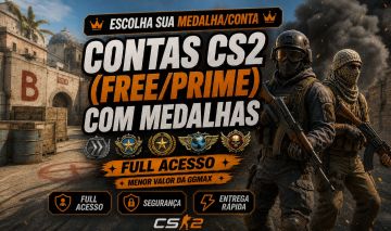 CONTAS STEAM CS2 | PRIME | PREMIER | MEDALHAS | ANTIGAS | FAÇA SEU PEDIDO