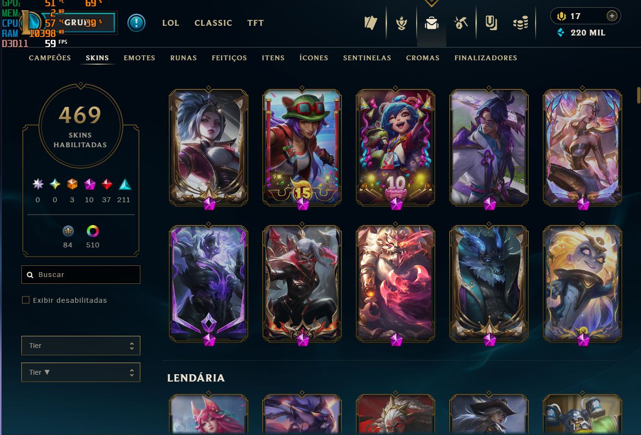 Conta LoL Esmeralda 4 Solo Duo