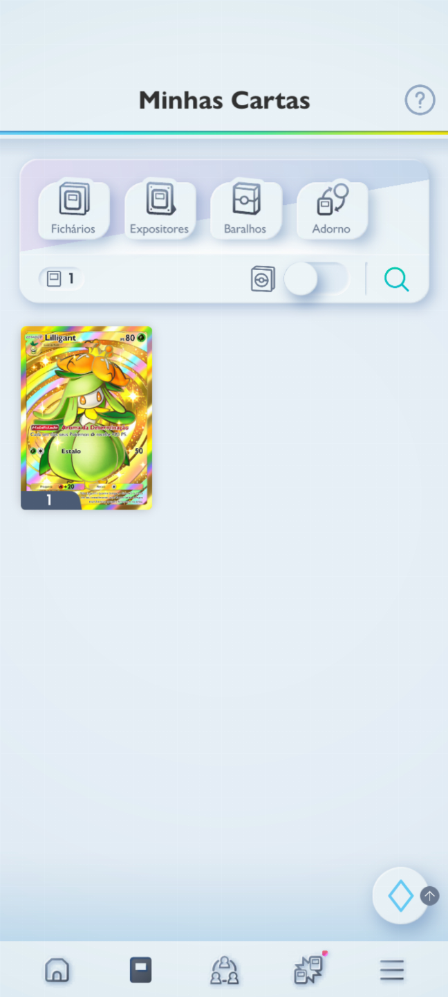 Conta Pokémon TCG - NV 37 com mais de 2k cartas, Lilligant Dourado e muito mais!