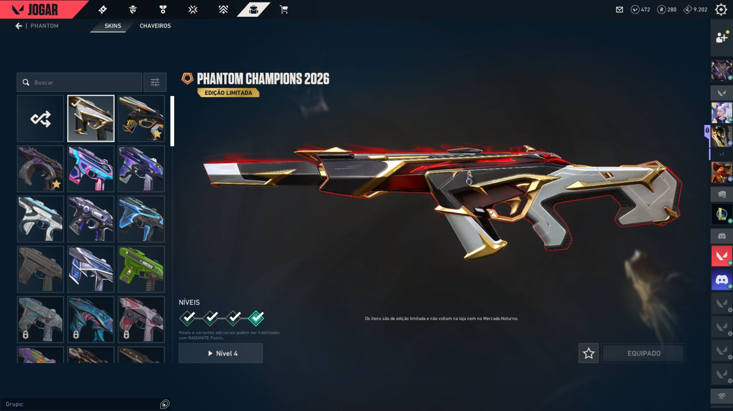 CONTA GOLD | +2000 gastos | +20 Skins