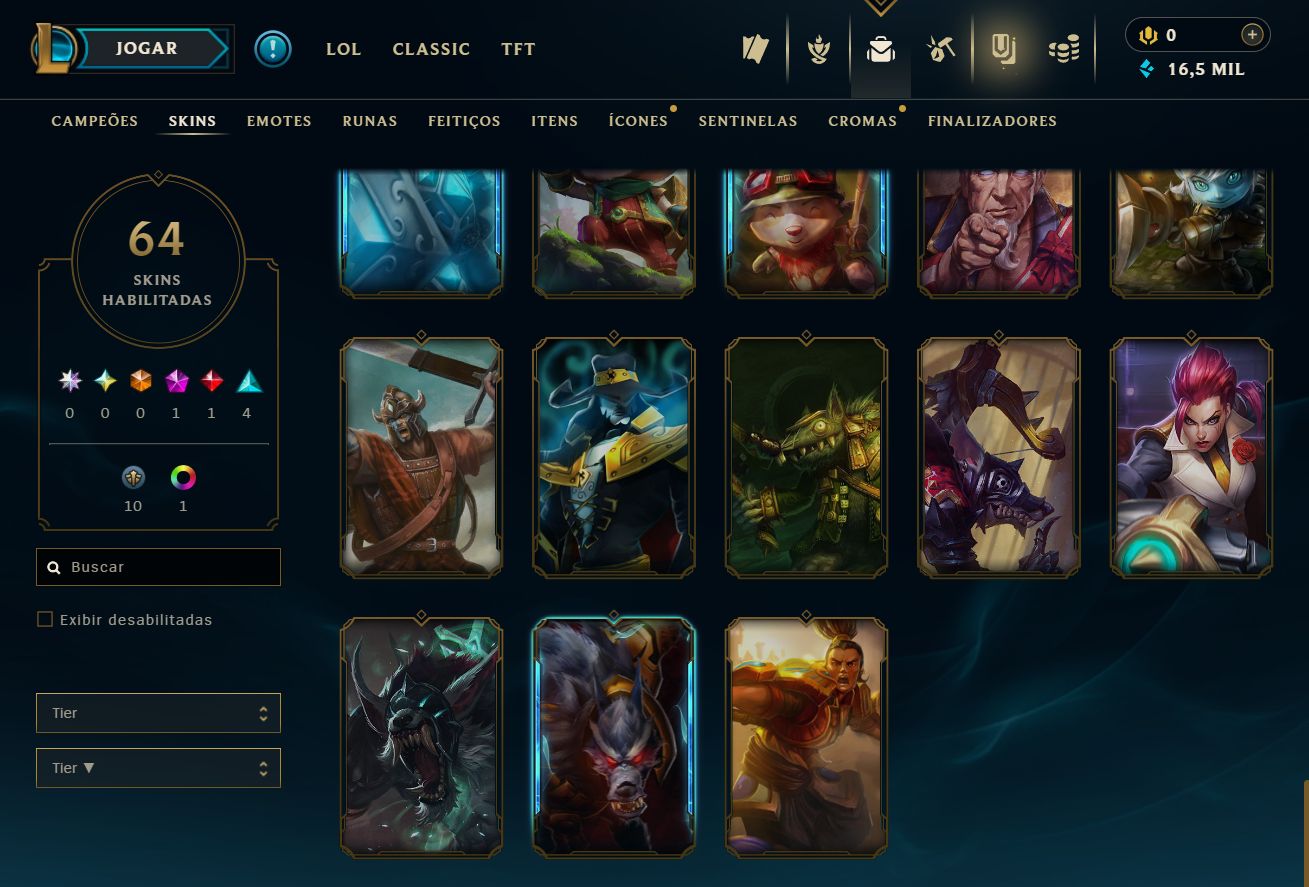 [ACESSO IMEDIATO] Ferro II 64 Skins 0% WR