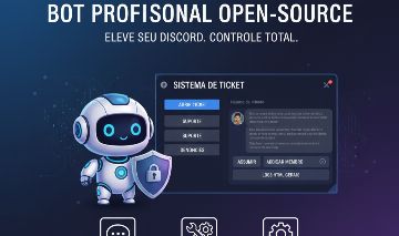 Bot Completo de Moderação e Atendimento Open Source para Discord