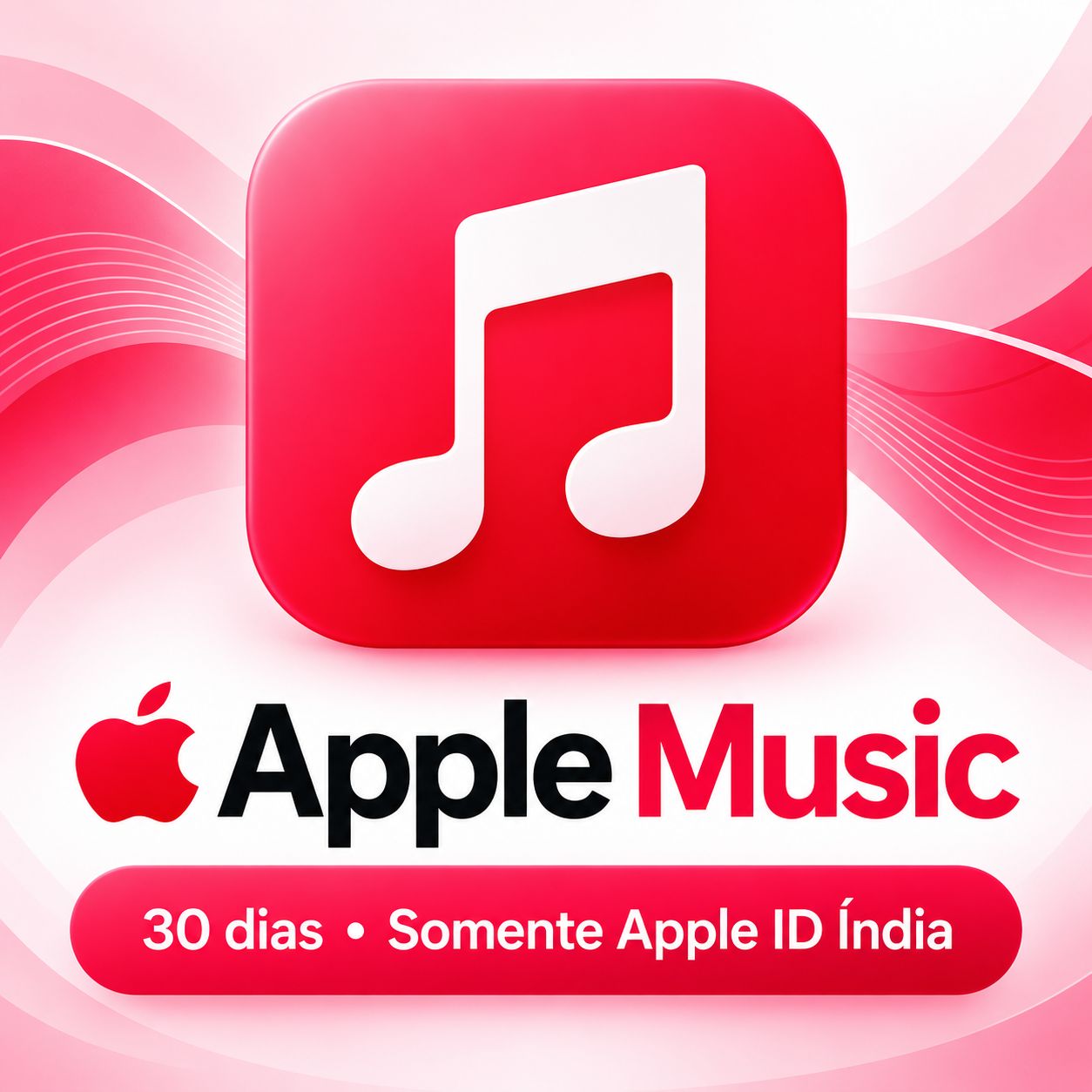 Apple Music | 30 dias | Somente Apple ID Índia