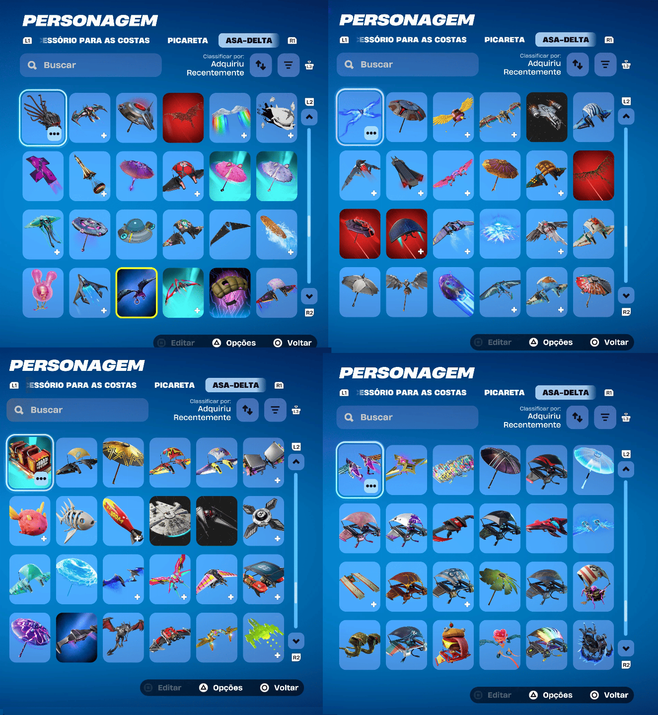 CONTA FORTNITE COM 346 SKINS, FUNDADOR VARIOS PASSES NIVEL MAXIMO