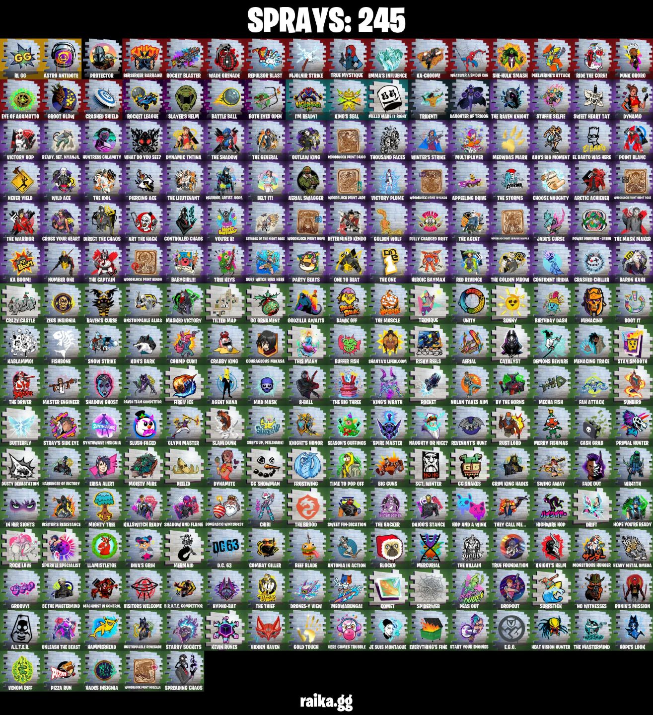 131 Skins - Gold midas, Foice, Lara croft, 30 Skins de loja (E-mail alterável)