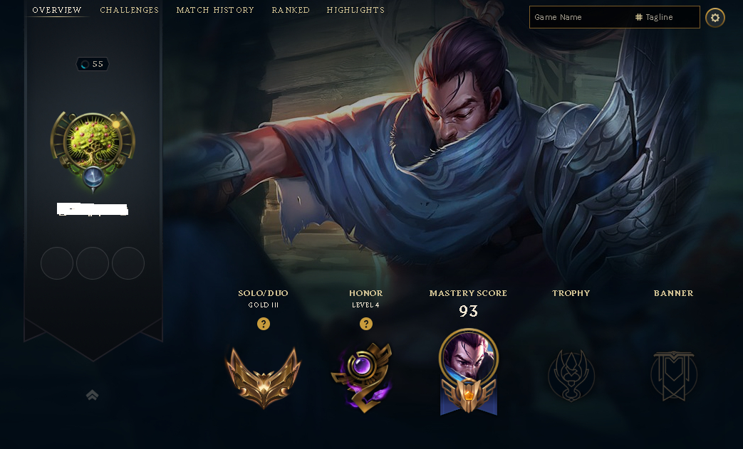 Conta Gold 3 com mmr bom