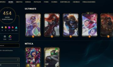 Conta do lol com 454 Skin