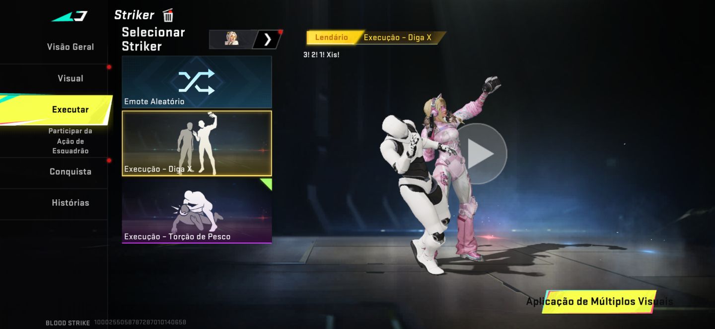 CONTA BLOOD STRIKE COM CANIVETE BUTERFLY