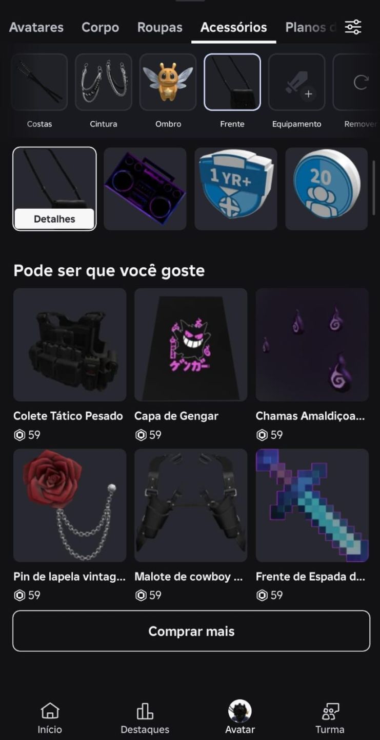 CONTA ROBLOX, COM GAMEPASS JUSTO KAISER
