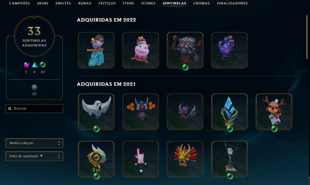 Conta League of Legends LVL 315 - 312 Skins - 167 Campeoes.