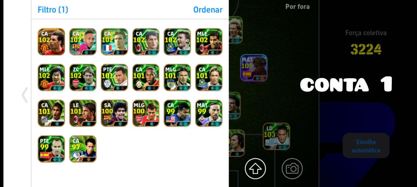 CONTAS DE EFOOTBALL UPADAS | COM ÉPICOS E PREÇOS ACESSÍVEIS!