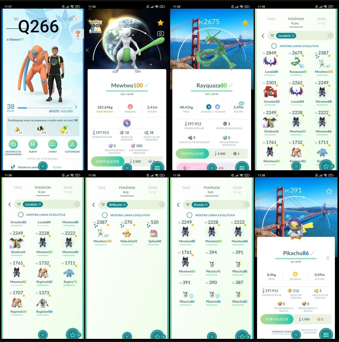 CONTAS POKÉMON GO PREMIUM Nível Alto, Lendários e Shinies | Z1