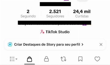 CONTA DO TIKTOK COM SHOP ATIVO +2,5K SEGUIDORES +24K CURTIDAS (ENGAJAMENTO REAL)
