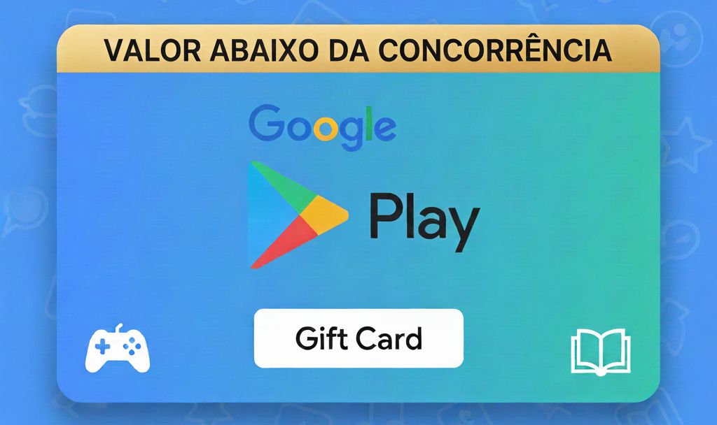 Gift cards play store EM PROMOÇÃO