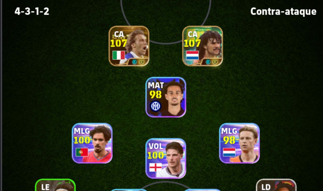 Conta iniciante GULLIT E DEL PIERO BIG TIME efootball mobile