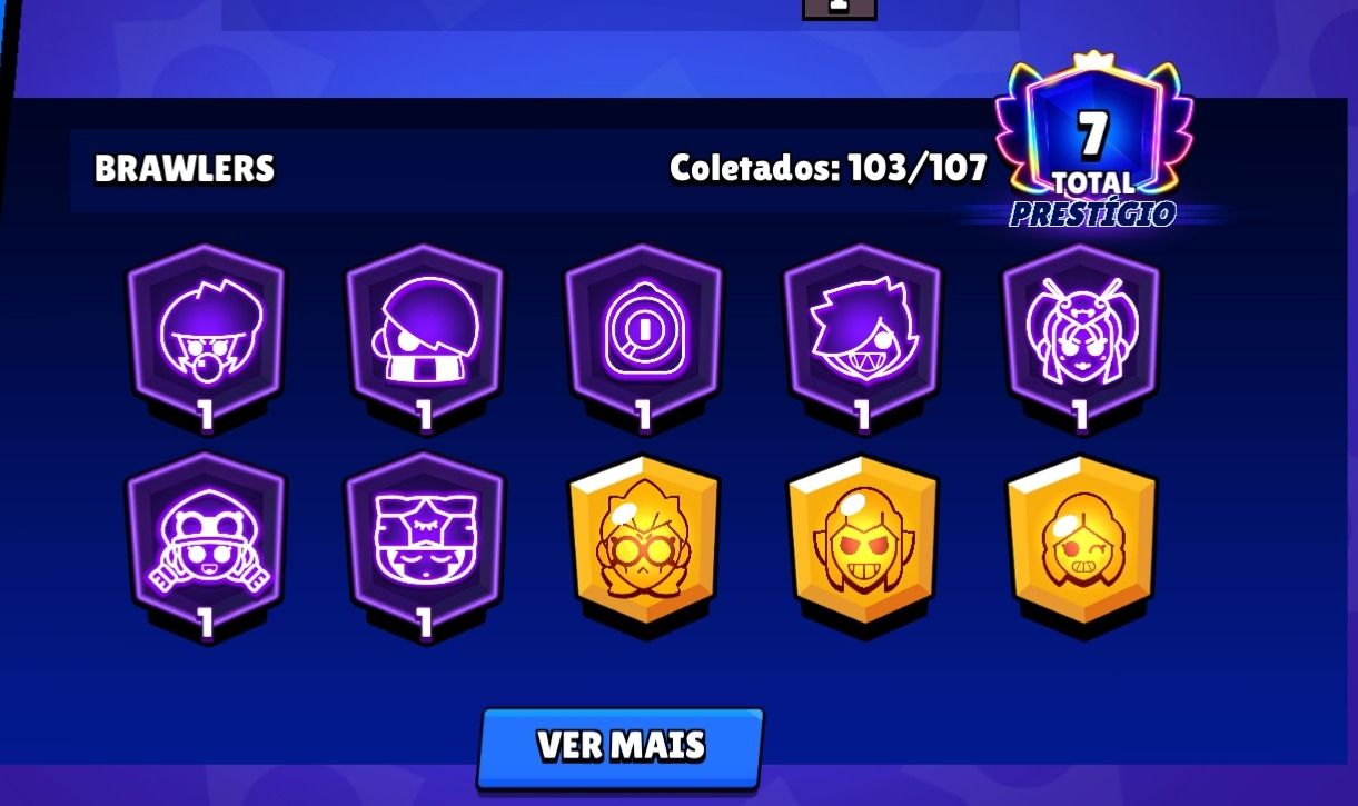 Conta de Brawl Stars Meta com Vários Brawlers Upados