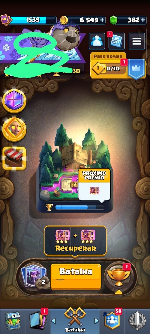 Conta Clash Royale 10k troféu