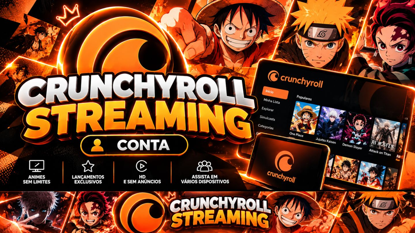 Crunchyroll Premium Contas 30d