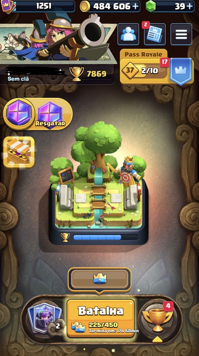 CONTA CLASH ROYALE COM AS MELHORES EVOS DO GAME
