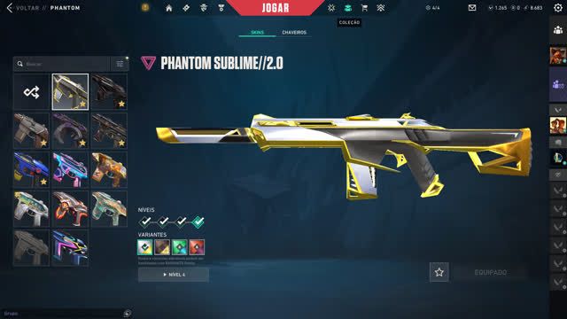 CONTA VALORANT EX IMORTAL VARIAS SKINS